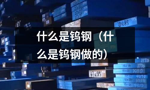 什么是鎢鋼（什么是鎢鋼做的）