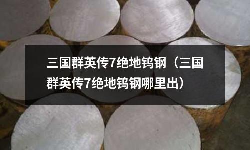 三國群英傳7絕地鎢鋼（三國群英傳7絕地鎢鋼哪里出）