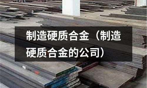 制造硬質合金（制造硬質合金的公司）