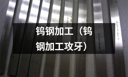 鎢鋼加工（鎢鋼加工攻牙）