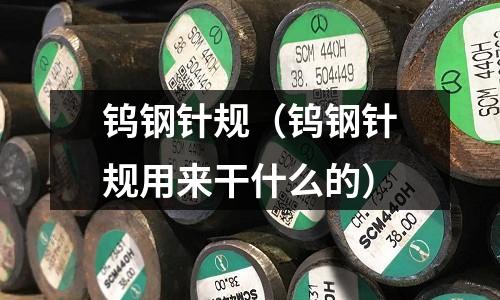 鎢鋼針規（鎢鋼針規用來干什么的）