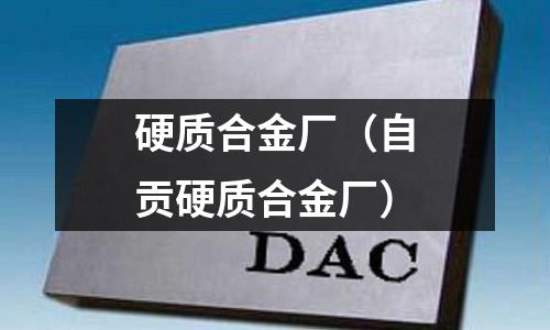 硬質合金廠（自貢硬質合金廠）
