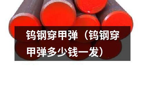 鎢鋼穿甲彈（鎢鋼穿甲彈多少錢一發）