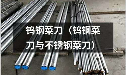 鎢鋼菜刀（鎢鋼菜刀與不銹鋼菜刀）
