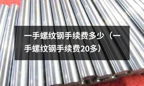 一手螺紋鋼手續費多少（一手螺紋鋼手續費20多）