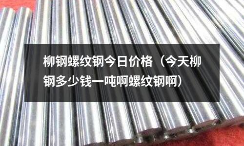 柳鋼螺紋鋼今日價格（今天柳鋼多少錢一噸啊螺紋鋼啊）