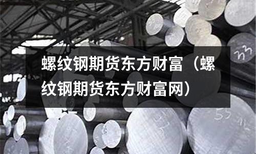 螺紋鋼期貨東方財富（螺紋鋼期貨東方財富網）