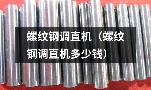 螺紋鋼調直機（螺紋鋼調直機多少錢）
