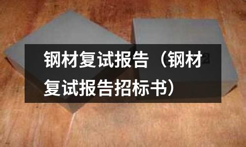 鋼材復試報告（鋼材復試報告招標書）