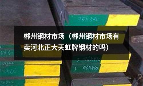 郴州鋼材市場(郴州鋼材市場有賣河北正大天虹牌鋼材的嗎)