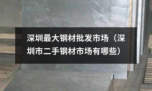 深圳最大鋼材批發市場（深圳市二手鋼材市場有哪些）
