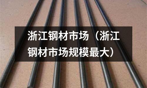 浙江鋼材市場（浙江鋼材市場規模最大）
