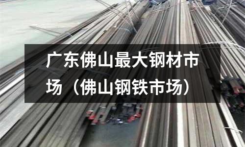 廣東佛山最大鋼材市場（佛山鋼鐵市場）