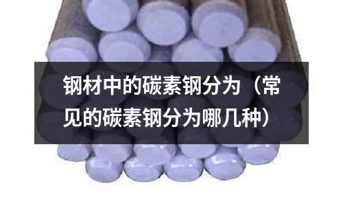 鋼材中的碳素鋼分為（常見的碳素鋼分為哪幾種）