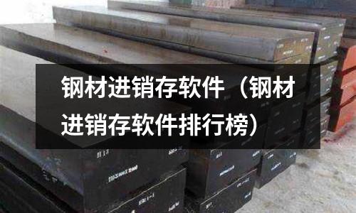 鋼材進銷存軟件（鋼材進銷存軟件排行榜）
