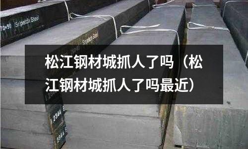 松江鋼材城抓人了嗎（松江鋼材城抓人了嗎最近）