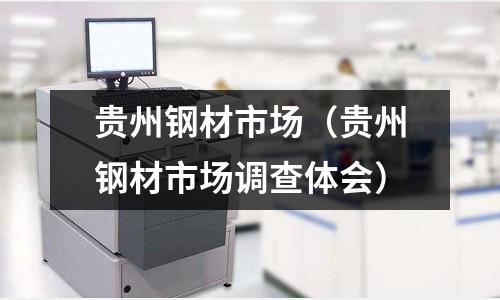 貴州鋼材市場(貴州鋼材市場調查體會)