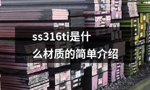 ss316ti是什么材質的簡單介紹