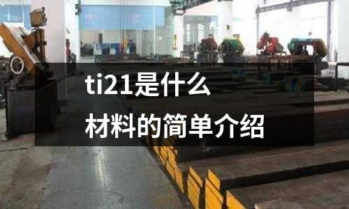 ti21是什么材料的簡單介紹