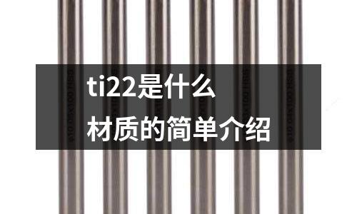 ti22是什么材質的簡單介紹