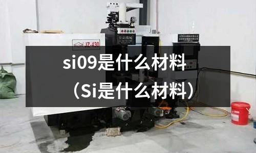 si09是什么材料(Si是什么材料)