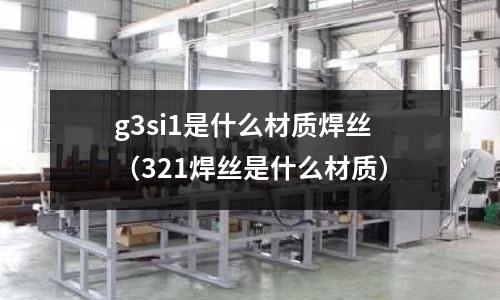 g3si1是什么材質焊絲（321焊絲是什么材質）