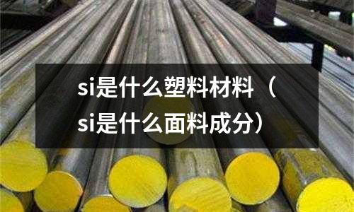 si是什么塑料材料(si是什么面料成分)