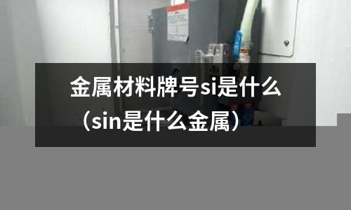 金屬材料牌號si是什么(sin是什么金屬)