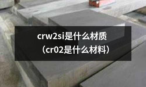 crw2si是什么材質(cr02是什么材料)