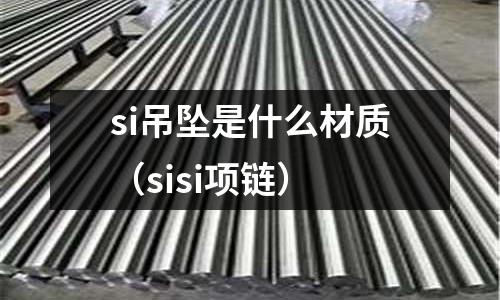 si吊墜是什么材質(sisi項鏈)