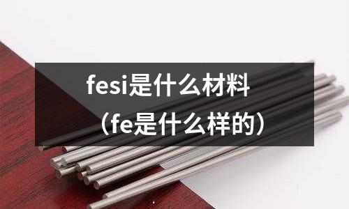 fesi是什么材料(fe是什么樣的)