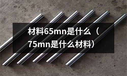 材料65mn是什么（75mn是什么材料）