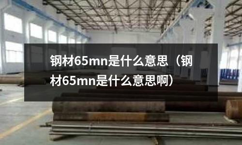 鋼材65mn是什么意思（鋼材65mn是什么意思啊）