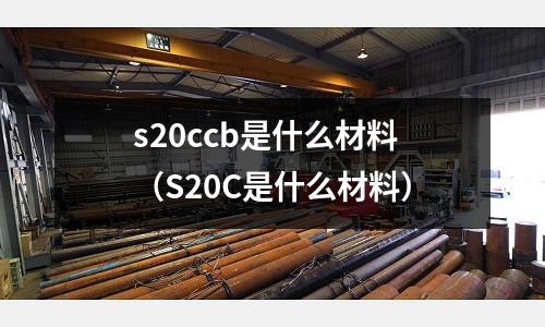 s20ccb是什么材料(S20C是什么材料)