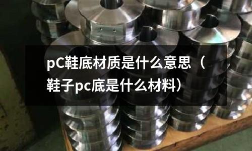pC鞋底材質是什么意思(鞋子pc底是什么材料)