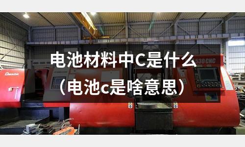 電池材料中C是什么(電池c是啥意思)