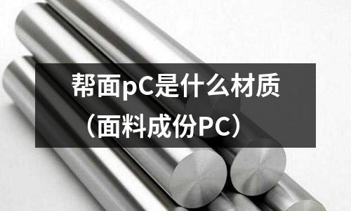 幫面pC是什么材質(面料成份PC)