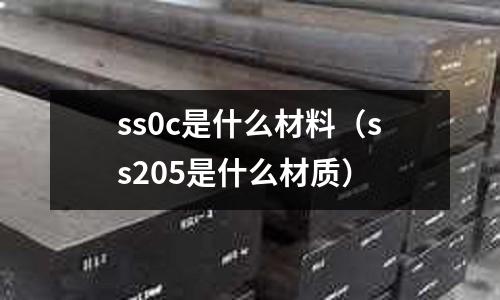 ss0c是什么材料(ss205是什么材質)