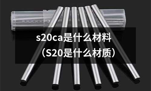 s20ca是什么材料(S20是什么材質)