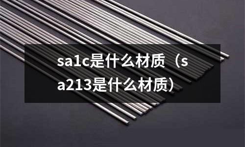 sa1c是什么材質(zhì)(sa213是什么材質(zhì))
