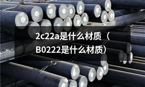 2c22a是什么材質(B0222是什么材質)