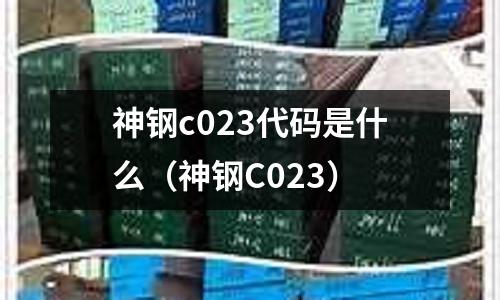 神鋼c023代碼是什么（神鋼C023）