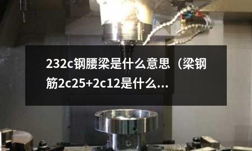232c鋼腰梁是什么意思(梁鋼筋2c25+2c12是什么意思)