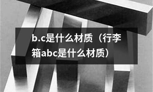b.c是什么材質(行李箱abc是什么材質)