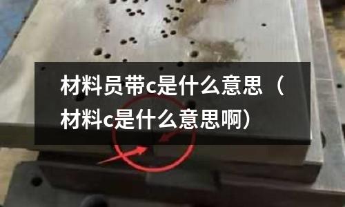 材料員帶c是什么意思(材料c是什么意思啊)