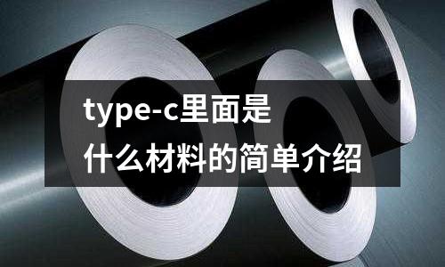 type-c里面是什么材料的簡(jiǎn)單介紹