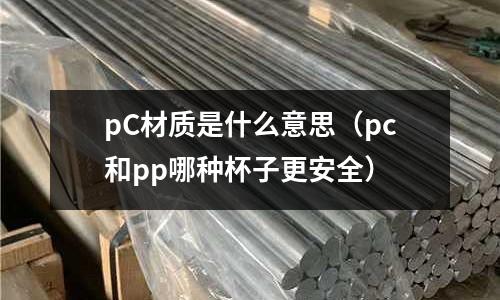 pC材質是什么意思(pc和pp哪種杯子更安全)
