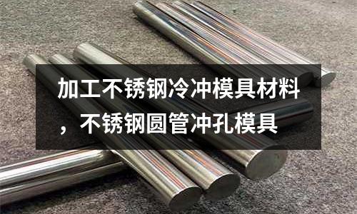 加工不銹鋼冷沖模具材料,不銹鋼圓管沖孔模具