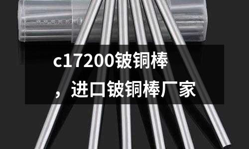 c17200鈹銅棒，進(jìn)口鈹銅棒廠家