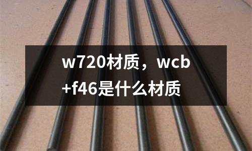 w720材質，wcb+f46是什么材質